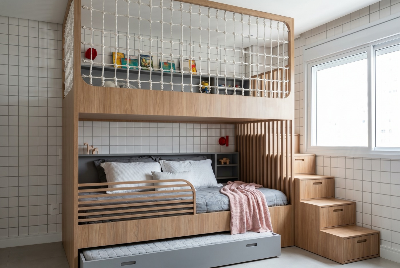 Quarto projetado pela Pecan Studio